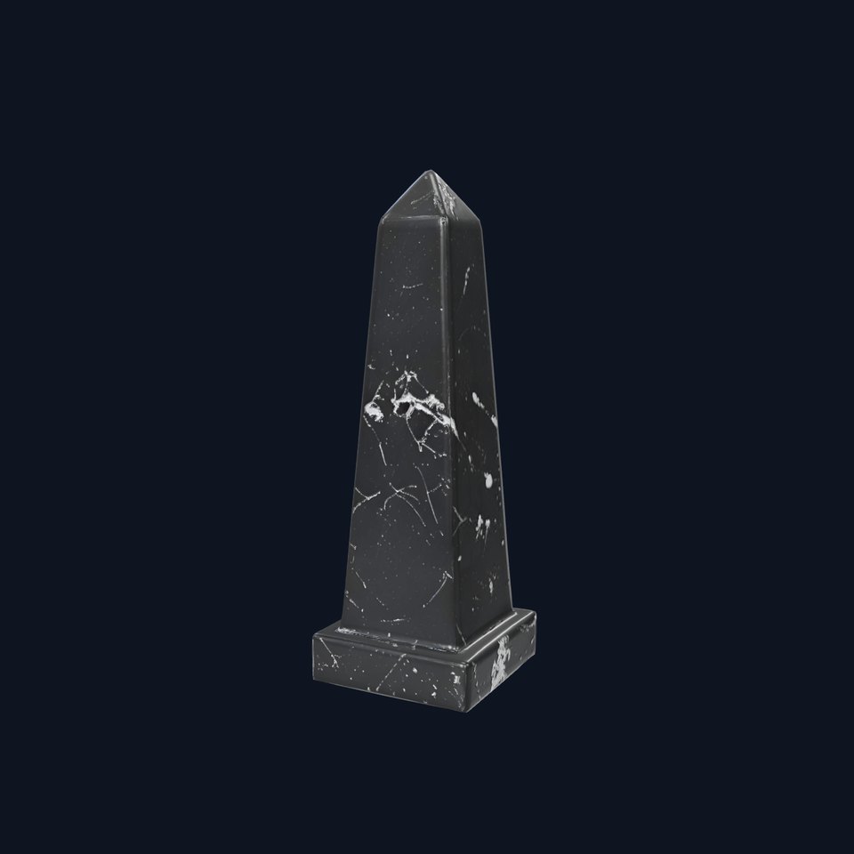 Black Marble Obelisk model pack
